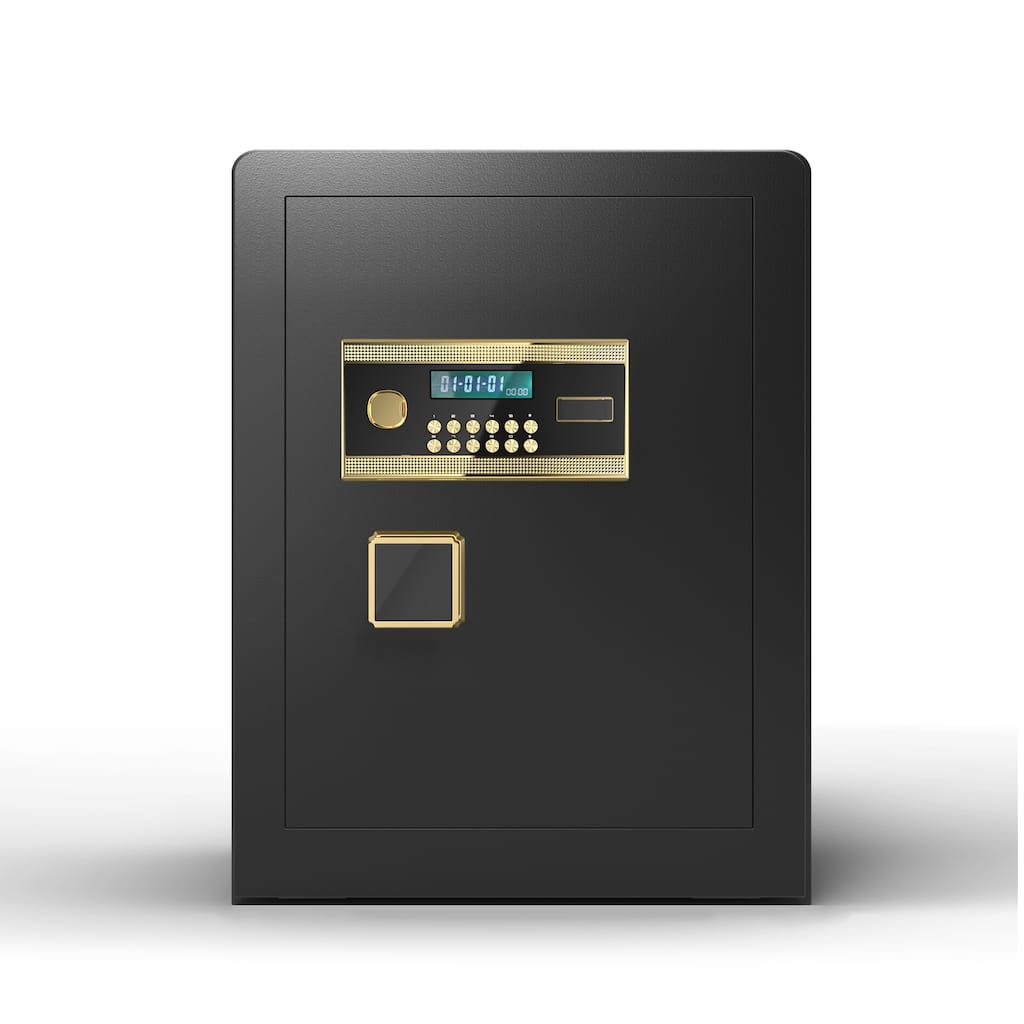 Black Steel Home Safe Electronic Digital Safe Box w/Keypad & Key
