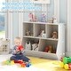 preview thumbnail 8 of 23, 5-Cube Wooden Kids Toy Storage Organizer with Anti-Tipping Kits - 35.5" x 16" x 30"