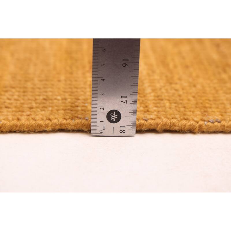 ECARPETGALLERY Hand-knotted Pak Finest Gabbeh Dark Gold Wool Rug - 9'0 x 12'2