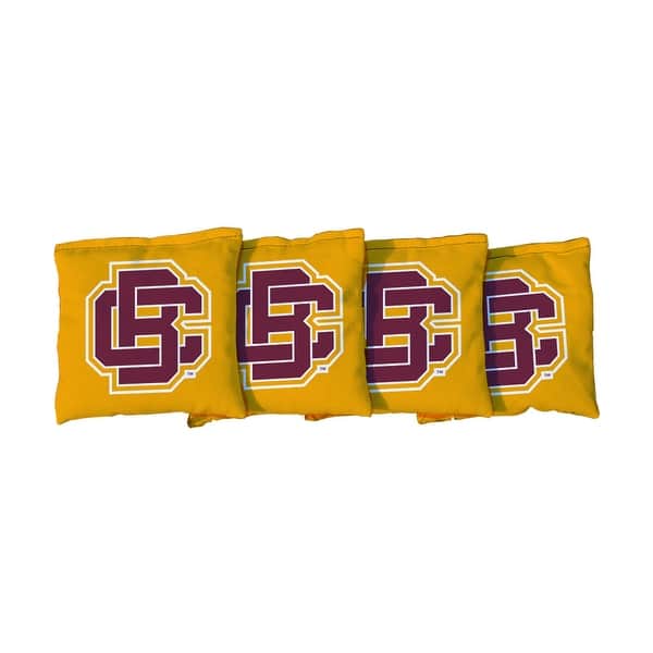 slide 2 of 3, Bethune Cookman Yellow Cornhole Bags All-Weather Resin Filled