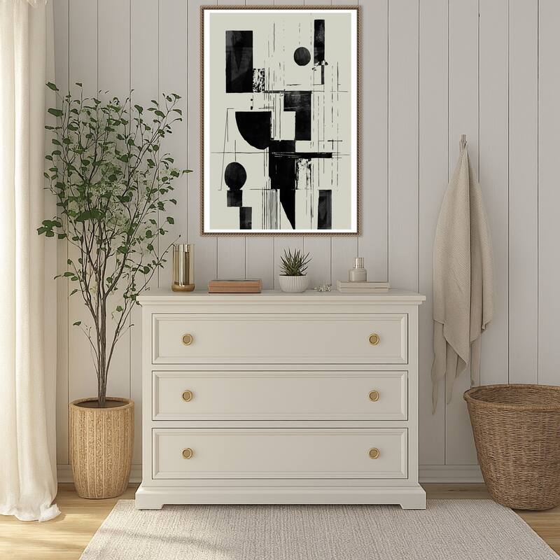 Interconnected No. 1 by Cartissi (23 x 33 in.), Framed Canvas Wall Art Print