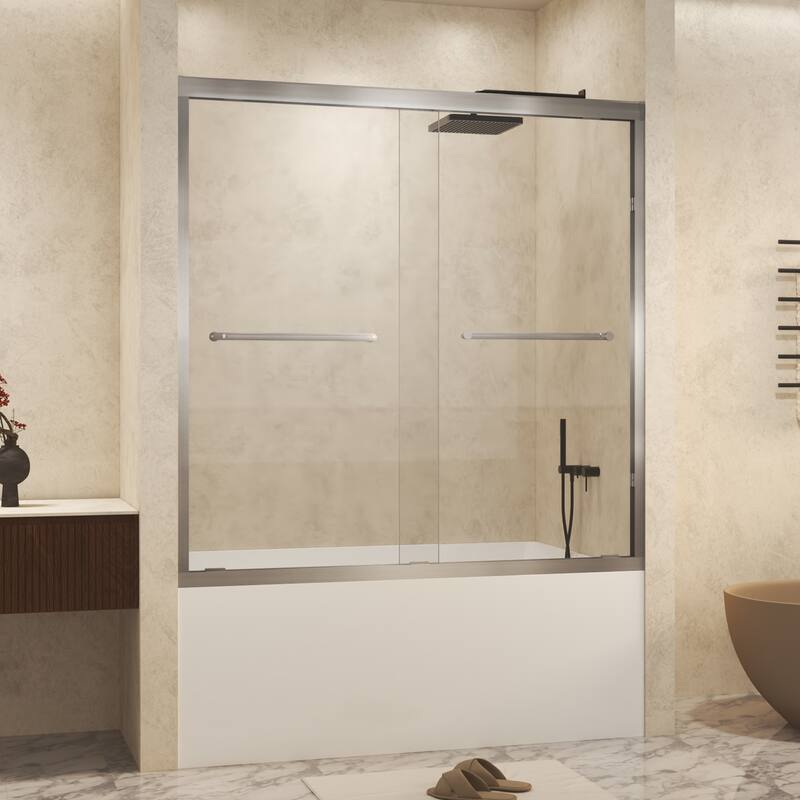 Aluminum Frame Double Sliding Shower Door