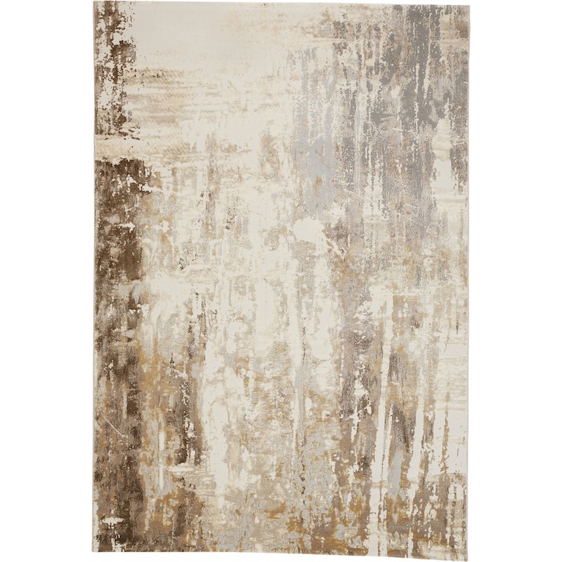 Telek Abstract Area Rug By HomeRoots - 2' x 3'