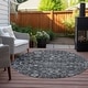 preview thumbnail 132 of 152, Machine Washable Indoor/ Outdoor Chantille Traditional Vintage Floral Rug