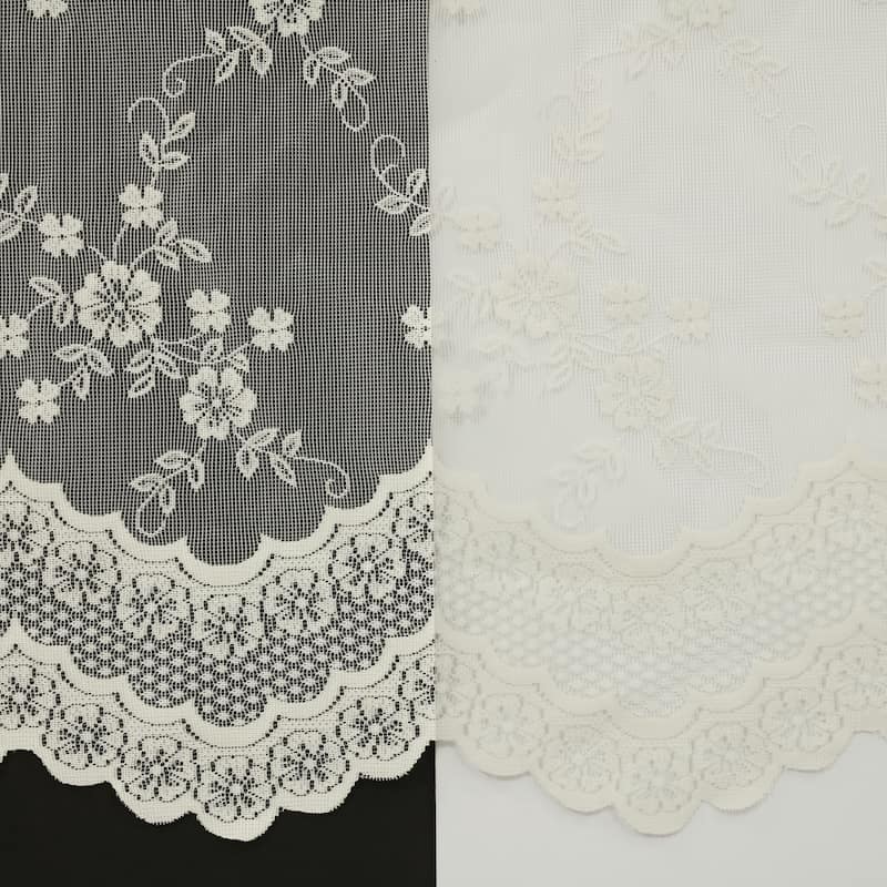 Mona Lisa Jacquard Lace Window Curtain Panel by Habitat