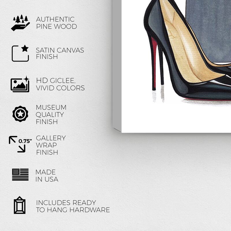 Wynwood Studio Fashion and Glam Morning Necessities White and Modern & Contemporary Wall Art Canvas Print