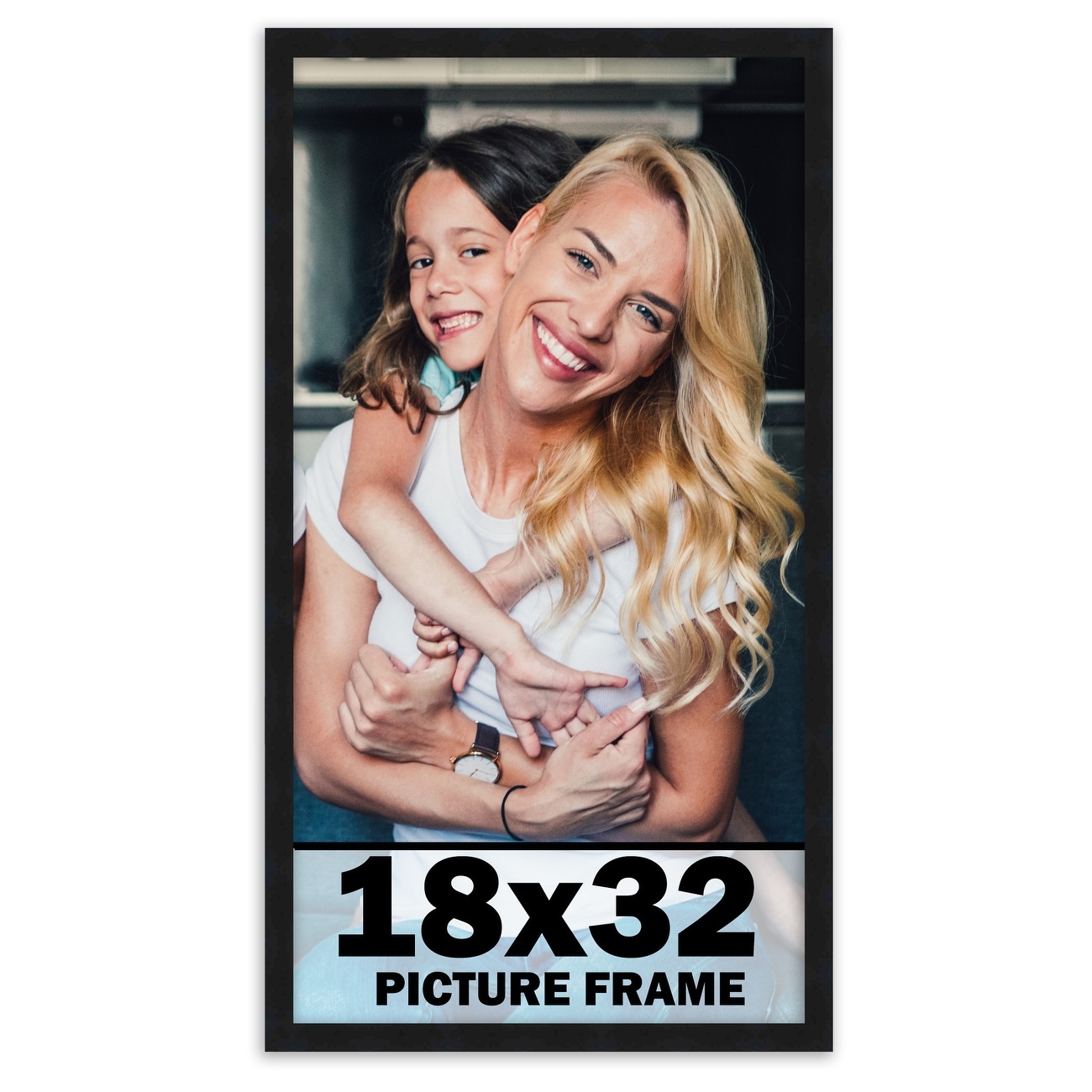 18x32 Frame Black Picture Frame - Complete Modern Photo Frame