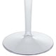 preview thumbnail 2 of 1, 19"D Round Tulip Base Side Table, Translucent PC