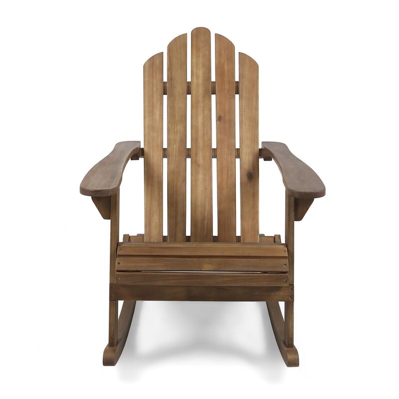 Hollywood Outdoor Adirondack Acacia Rocking Chair by Christopher Knight Home