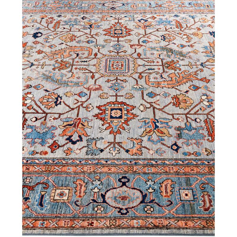 Serapi One-of-a-Kind Hand-Knotted Area Rug - Gray - 8' 0" x 9' 11"