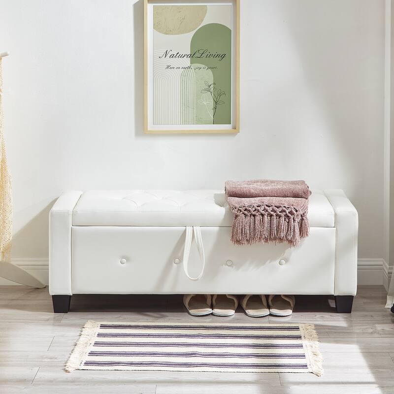 Bench with Storage, Bench for Bedroom,Living Room,Hallway