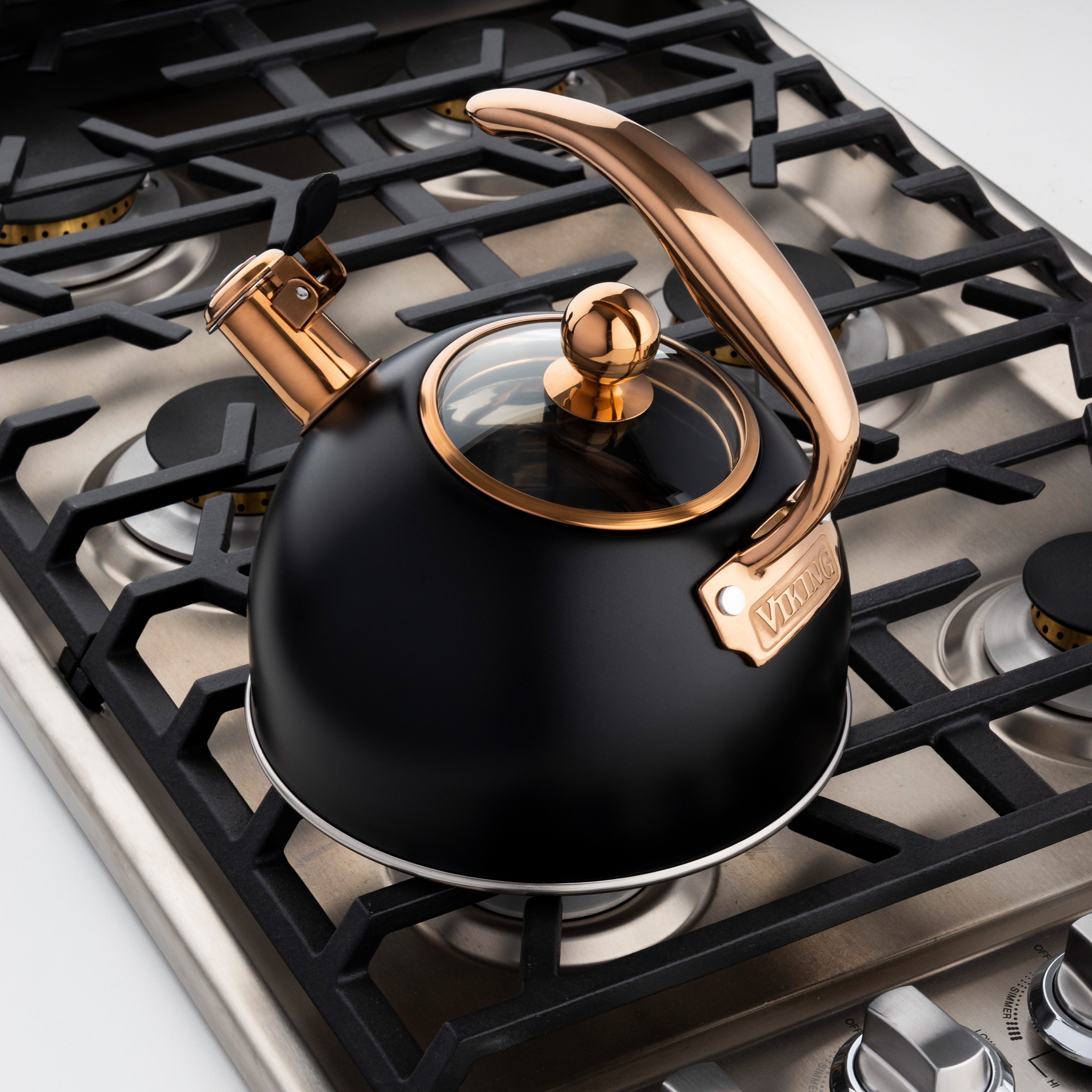 Viking 2.6Qt. Tea Kettle black copper Bed Bath Beyond 38446169