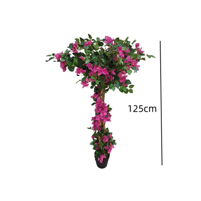 Bougainvillea Artificial Tree Faux Flowering Plants for Home Office Decor