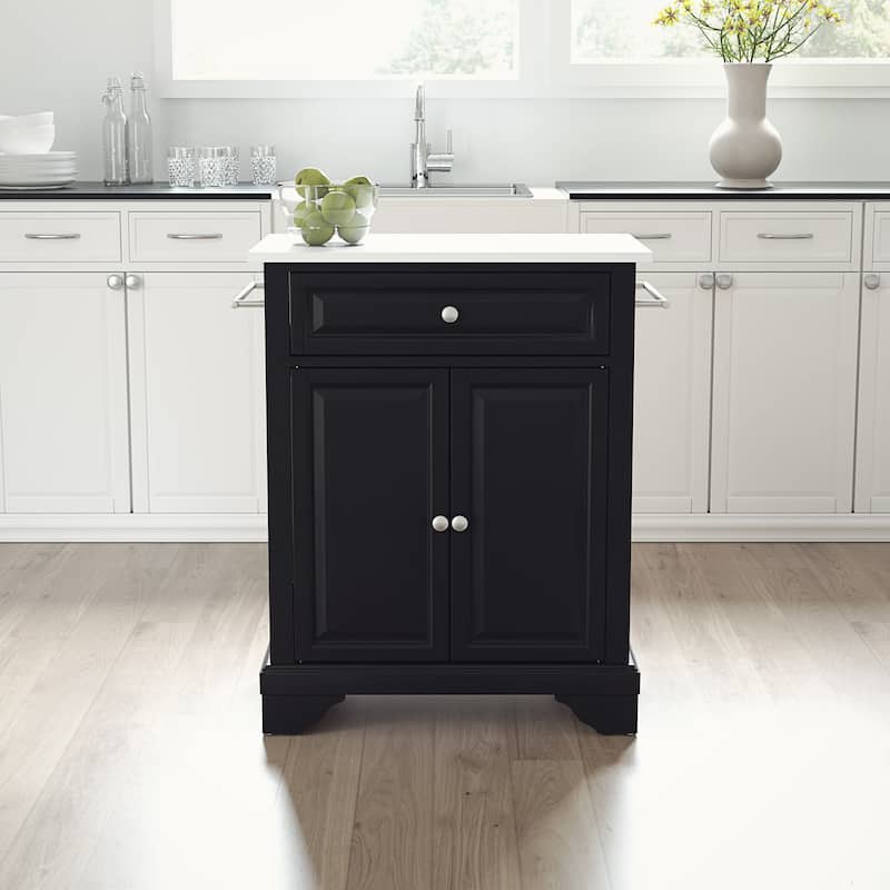 Crosley Lafayette Granite Top Portable Kitchen Island/Cart - 31"W x 18"D x 35.5"H