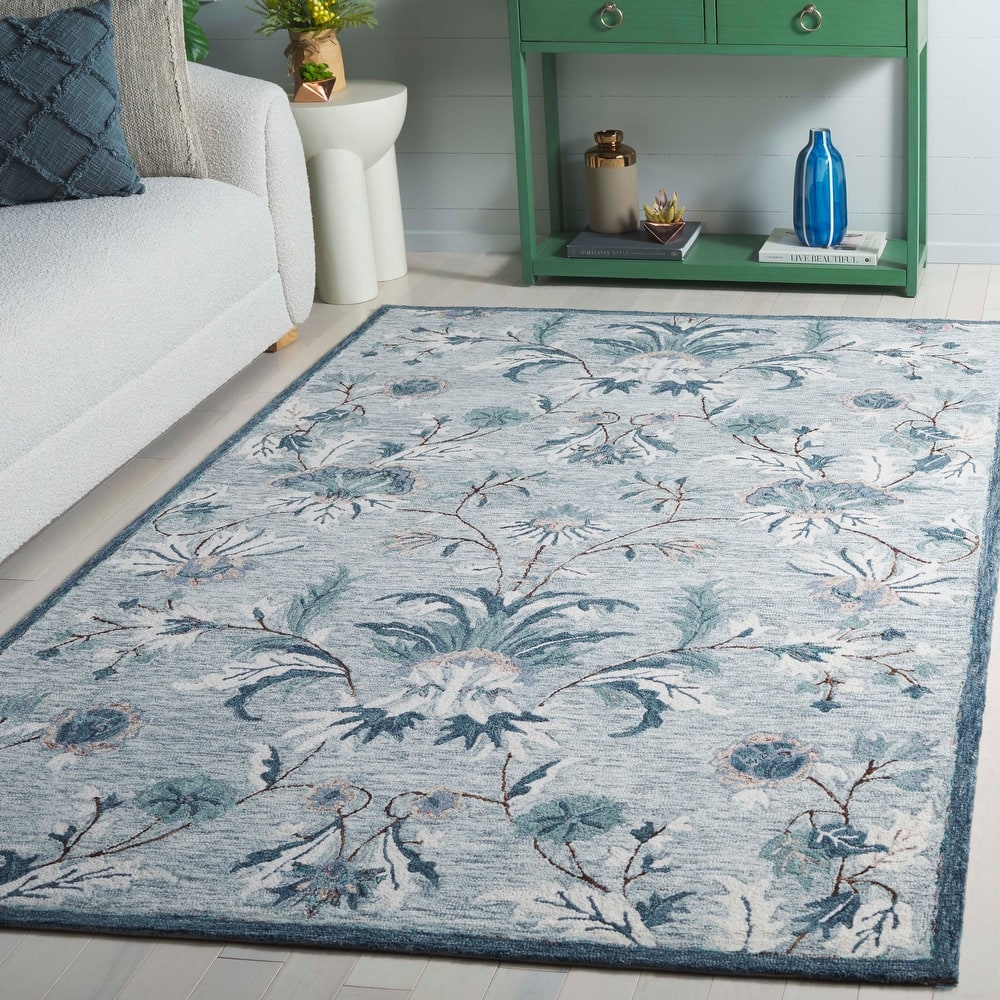 SAFAVIEH Handmade Blossom Caterina Modern & Contemporary Wool Rug