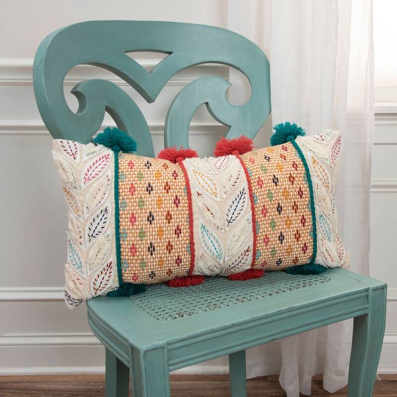 Teal Stripes Decorative Pillow