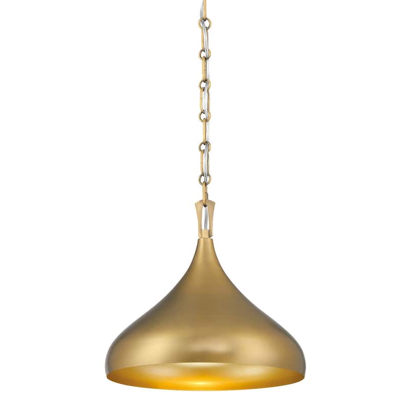 Minka Lavery 3931 Cedar Lane 13" Wide Pendant with a Steel Shade - Legacy Brass
