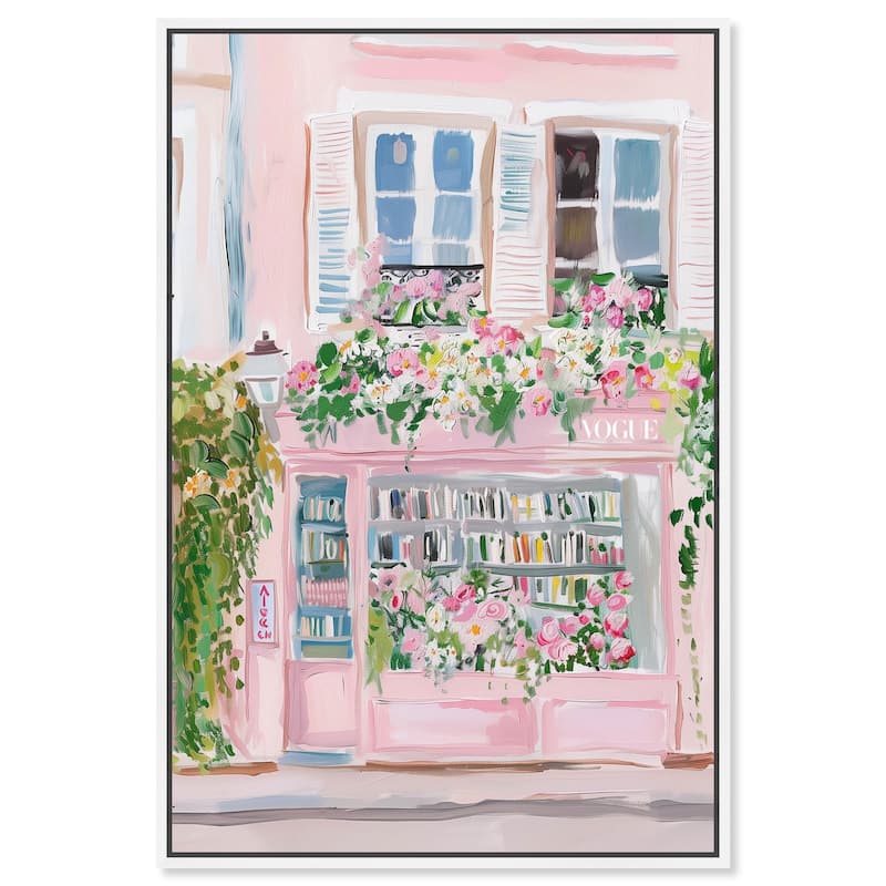 Little Magazine Store Canvas by Art Remedy - White - 30" x 45"