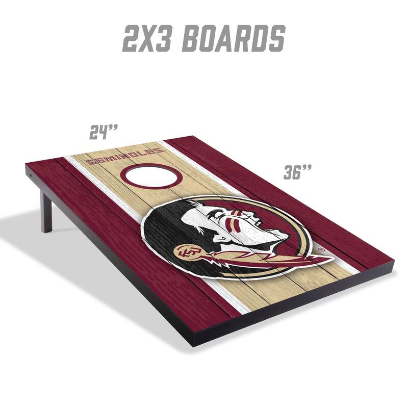 Florida State Seminoles NCAA Compact 2x3 Tailgate Cornhole Board Set