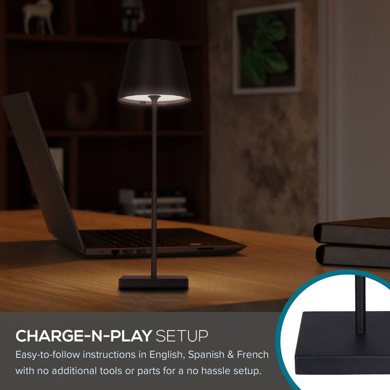 Catalina Lumea Touch LED Accent Lamp - Black