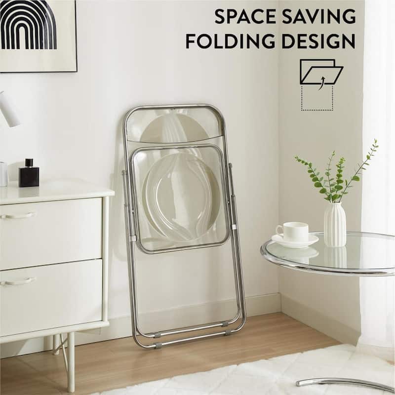 Urban Lifestyle Transparent Acrylic Folding Chair 