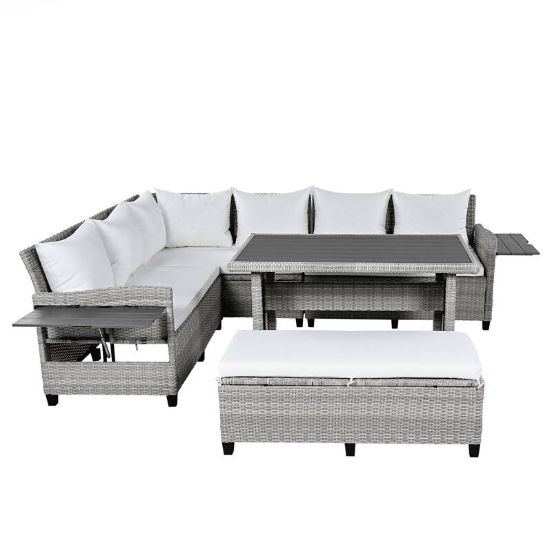 5-Piece Outdoor Patio Rattan Sofa Set
