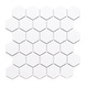 preview thumbnail 1 of 12, Honeycomb 2" x 2" White Porcelain Floor and Backsplash Wall Tile