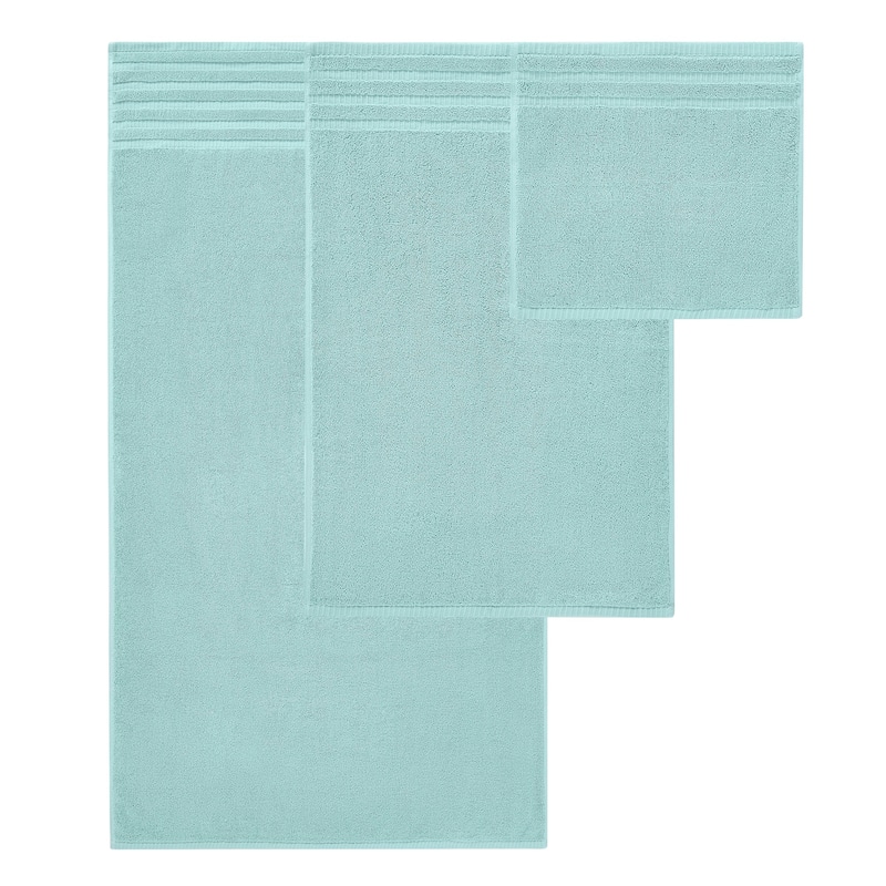 Modern Threads 6-Piece Yarn Dyed Organic Vines Towel Set