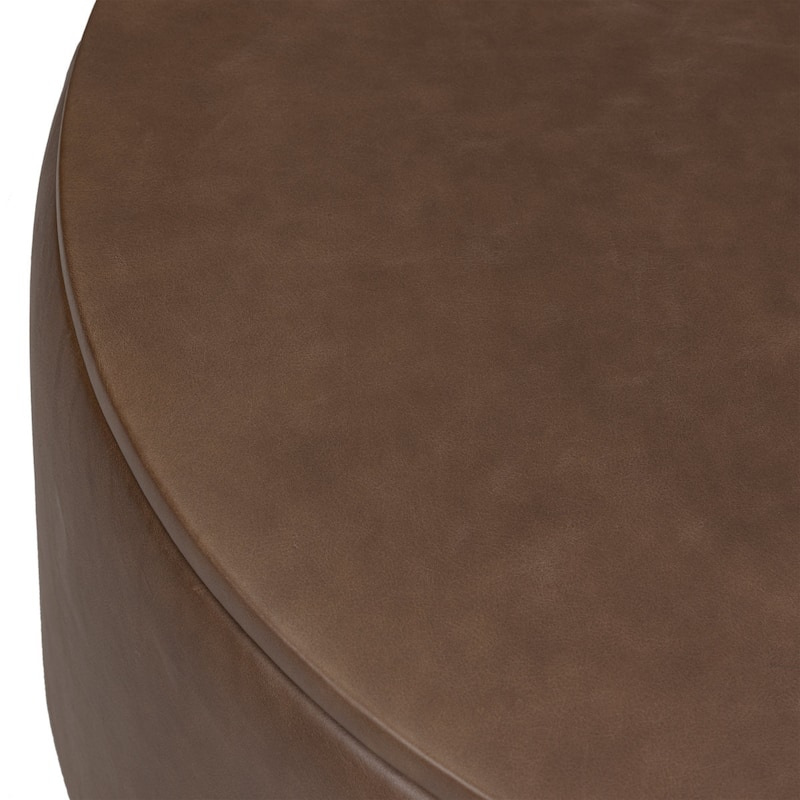 Poly & Bark Herve Storage Ottoman - Full Grain Genuine Italian Leather