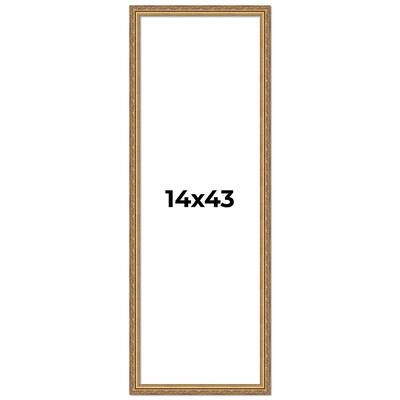 14x43 Frame Red Solid Wood Picture Frame