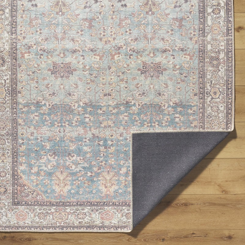 Livabliss Amelie Traditional Border Indoor/Outdoor Area Rug
