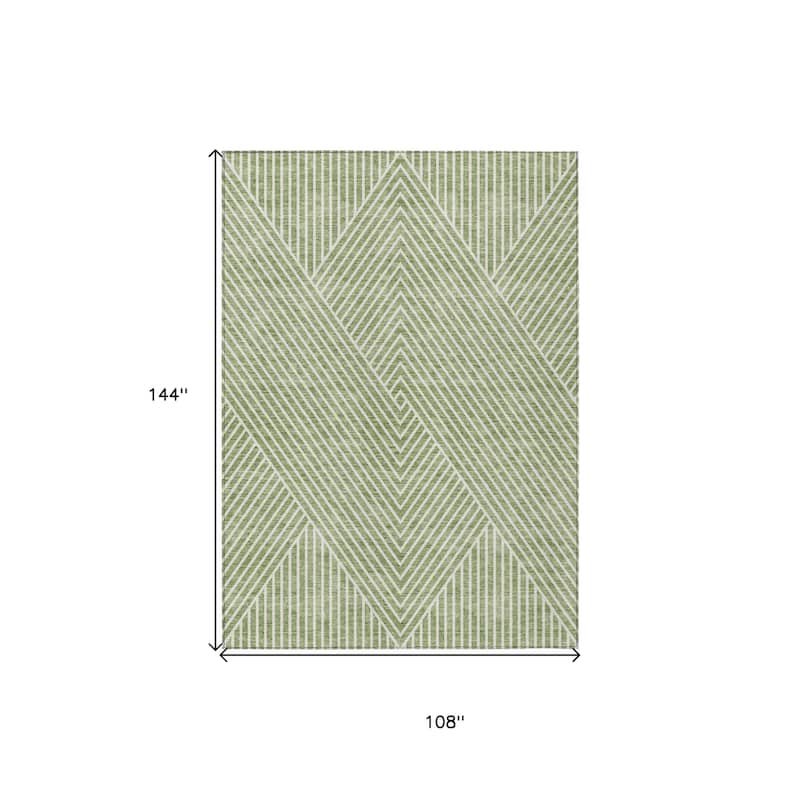 HomeRoots Geometric Transitional Rectangle Outdoor Rug