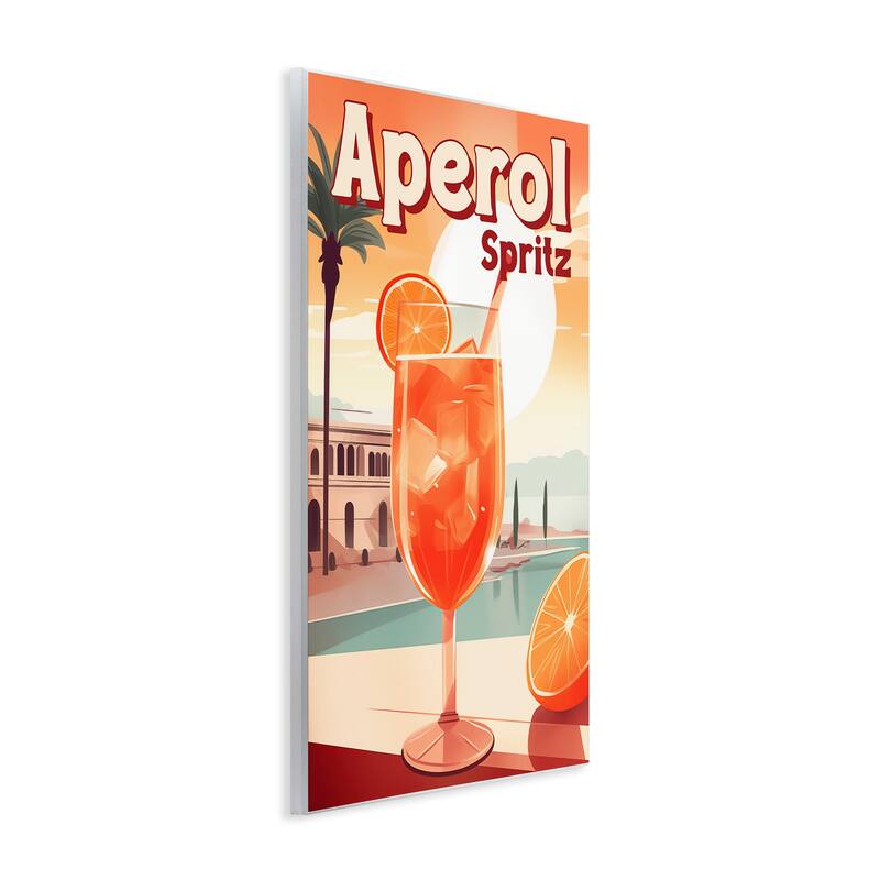 Stupell Bright Tropical Aperol Spritz Wall Plaque Art Design By Andreas Magnusson