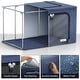 preview thumbnail 9 of 11, Storage Bins, Foldable Stackable Container Organizer Set with Large Window & Carry Handles