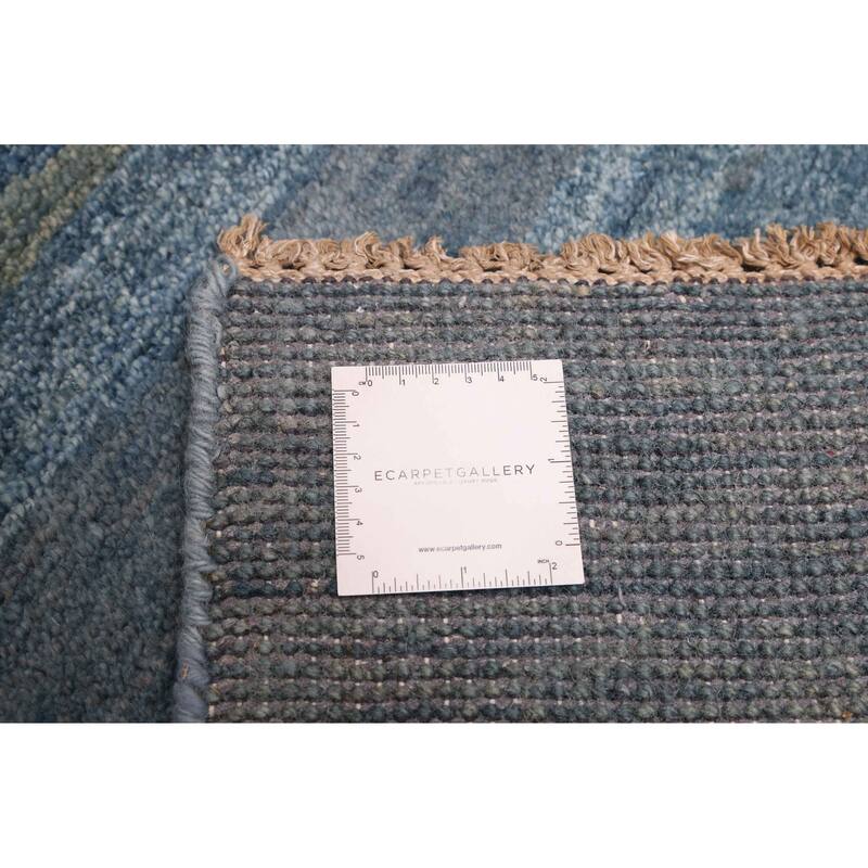ECARPETGALLERY Hand-knotted Pak Finest Gabbeh Blue Wool Rug - 4'5 x 6'3