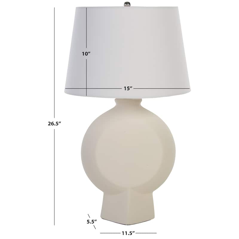 SAFAVIEH Alena 27-inch Ceramic Table Lamp with 3-Way Switch - 15"W x 15"D x 27"H