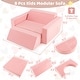 preview thumbnail 4 of 8, 8 Pieces Pink Playroom Sofa Set Perfect Gift fir Kids - 41.5" x 39.5" x 19" (L x W x H)