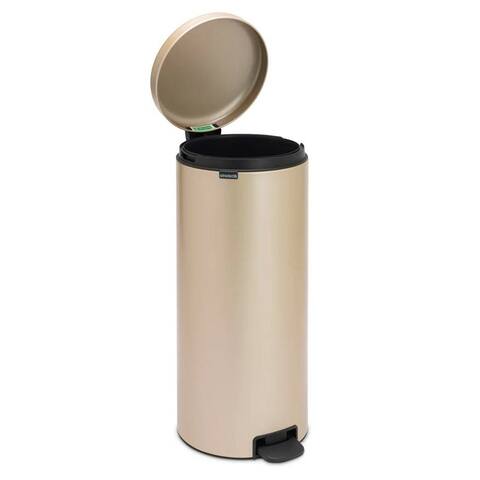 Stainless Steel 8-Gallono Kitchen Trash Can with Step On lid in Champagne Gold - Multi-Color