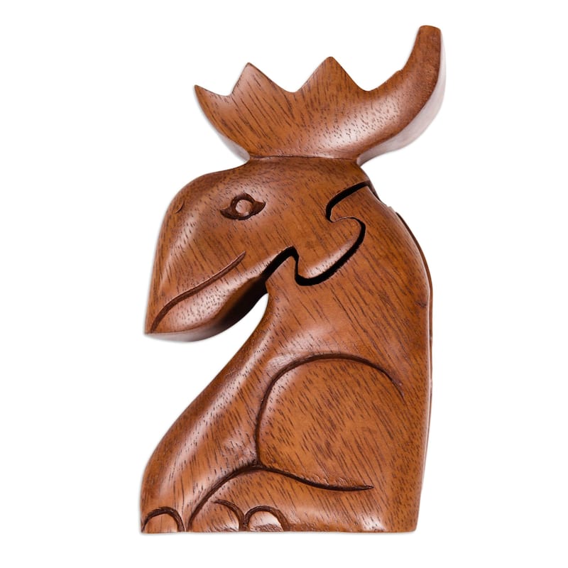 Novica Handmade Lead The Charge Decorative Wood Puzzle Box