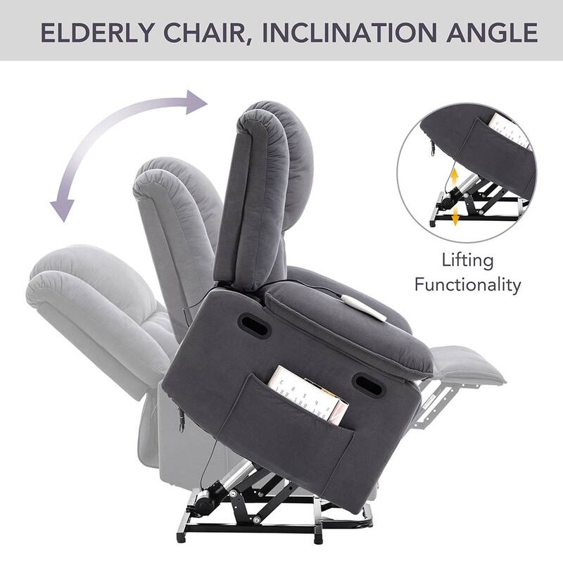 Power Lift Massage Recliner with Heat, Vibration Massage and Storage