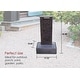 preview thumbnail 2 of 5, XBrand Free Standing Textured Water Fountain w/Pedestal, Indoor Outdoor Décor, 32.5 Inch Tall, Black