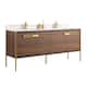 Option Walnut Ebony - Satin Brass Hardware