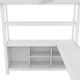 preview thumbnail 24 of 26, Full Size Metal Loft Bed with Wardrobe And L-shaped Desk, Storage Cubes and Shelves for Kids, Teens, Adults