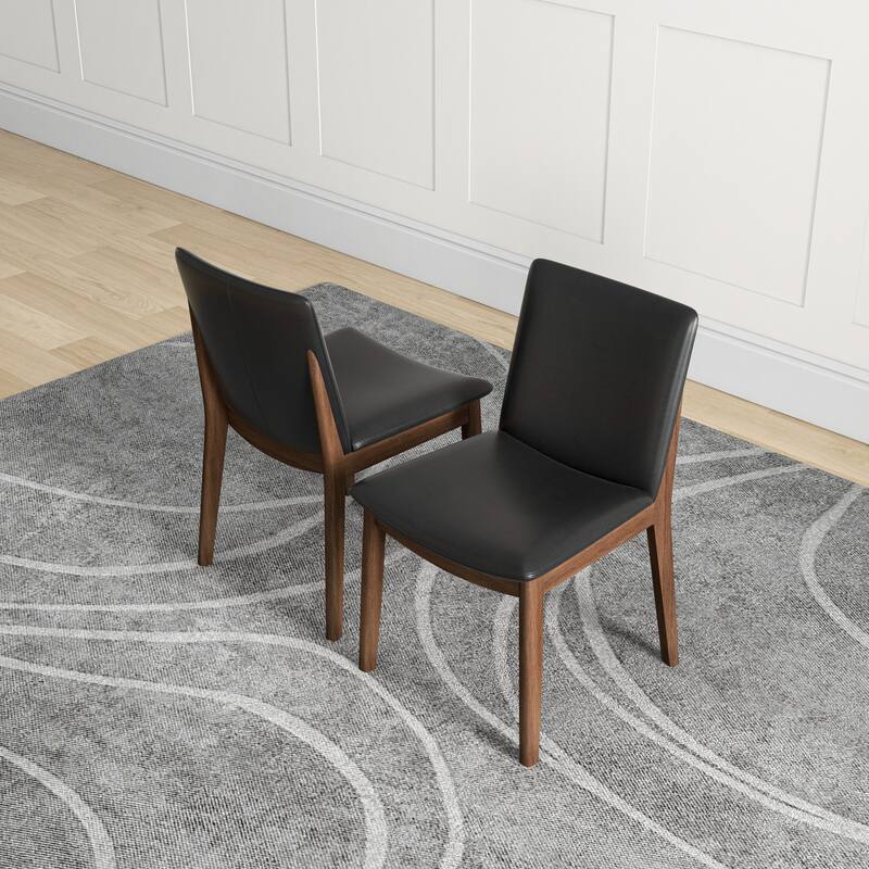 Vermont Mid-Century Modern Fabric Dining Chair (Set of 2)