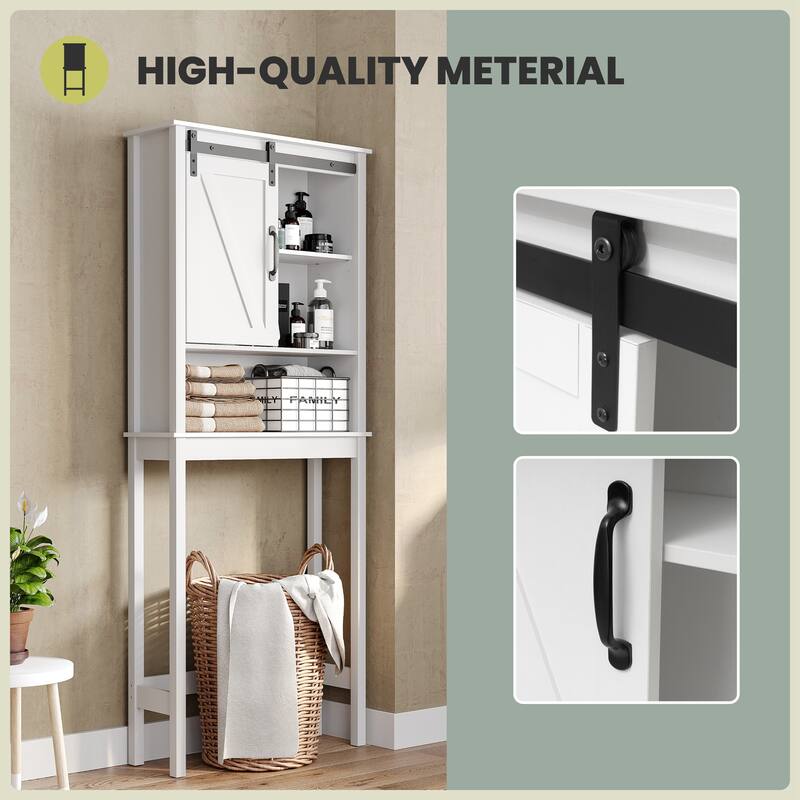 Bath Storage Cabinet Bathroom Space Saver Over the Toilet Bath Fixtures Bathroom Organizer Shelf - See Picture