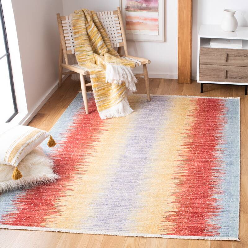 SAFAVIEH Windsor Henrietta Stripe Rug - 8' x 10' - Yellow/Purple