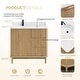 preview thumbnail 39 of 57, Seoul Bath Vanity with White Grain Composite Stone Top without Mirror