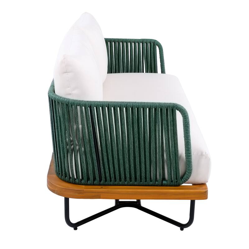 Christopher Knight Home- Mason Acacia Wood Outdoor Conversation Set