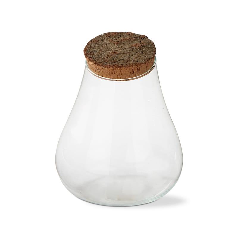 Recycled Glass Slant Top Terrarium