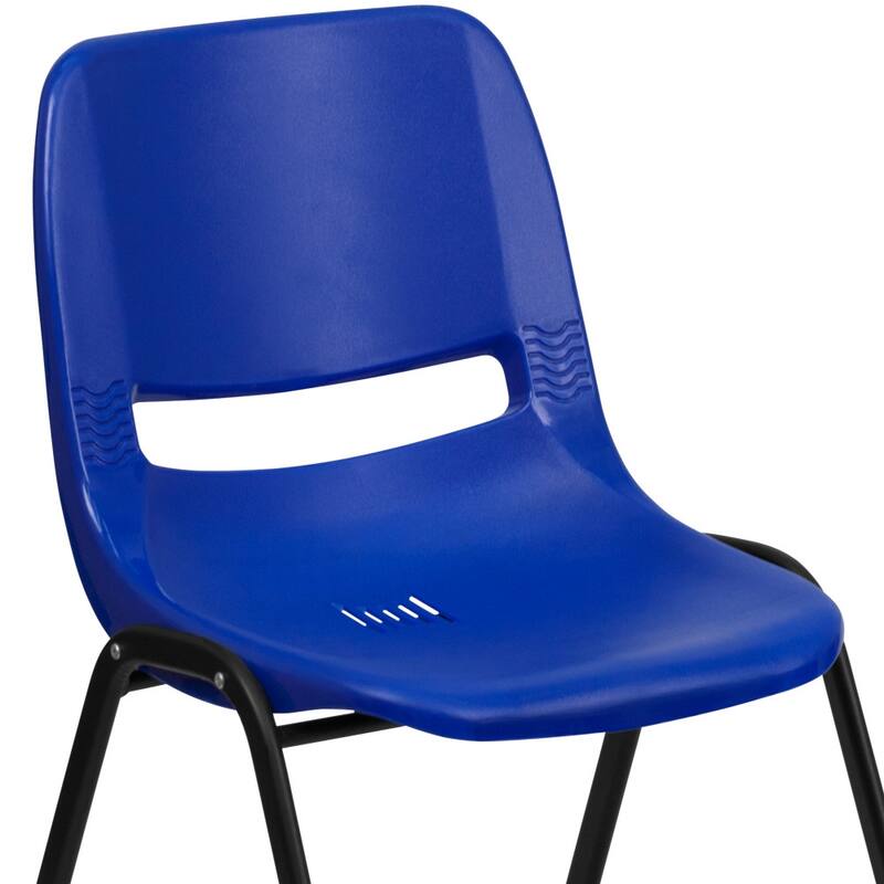 5 Pack 440 lb. Capacity Kid's Ergonomic Shell Stack Chair - 17"D x 13.875"W x 22"H